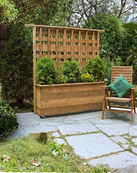 planter boxes with privacy screen